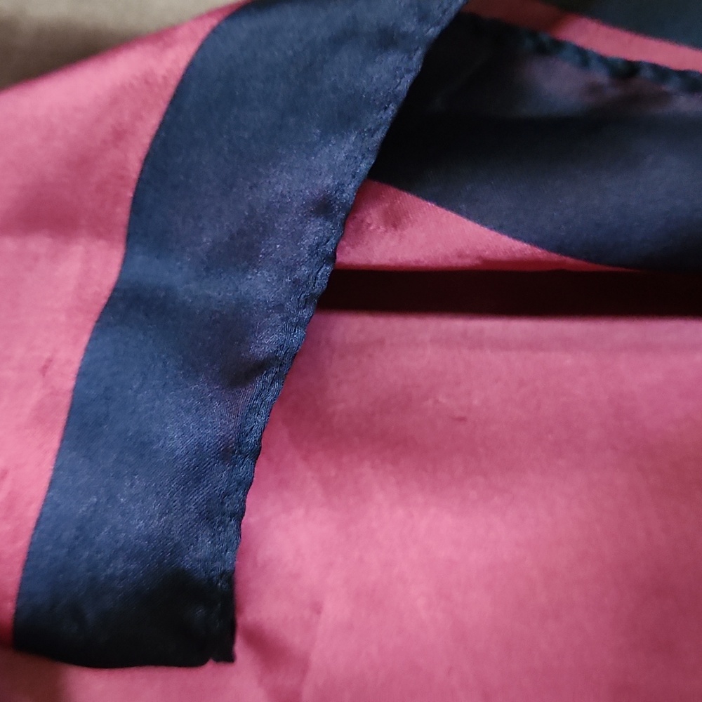 Color Block Silk Scarf-Wrap - Picture 4 of 11